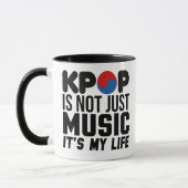 Mug Kpop est mes graphiques de slogan de musique de la (Gauche)