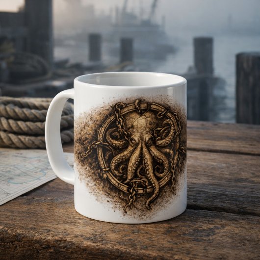 Mug Kraken Marque Sigil Pirate