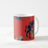 Mug krampus de Noël antique rouge (Devant droit)