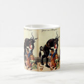 Mug Krampus Enfants en panier Noël de vacances (Centre)