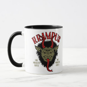 Mug Krampus font face à vilain
