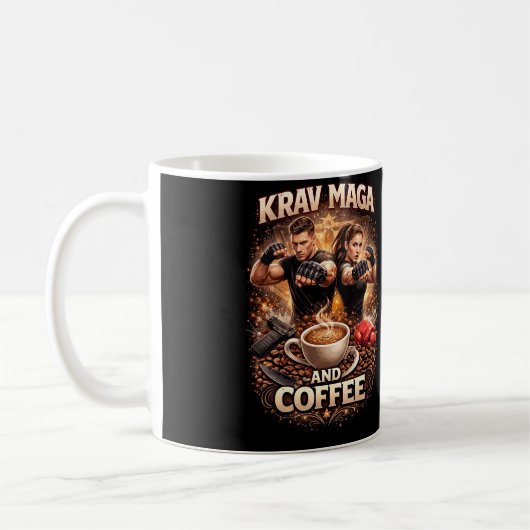 Mug Krav Maga et Café (Gauche)