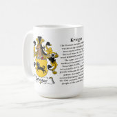 Mug Krieger, l'origine, la signification et la crête (Devant gauche)