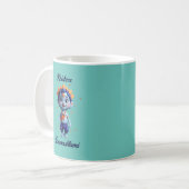 Mug Krishna Janmashtami muqueuse bleue (Devant gauche)