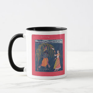 Mug Krishna jouant une cannelure, du 'Vahula