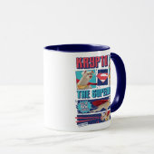 Mug Krypto Les Panneaux De Bande Dessinée Super-Chien (Devant droit)