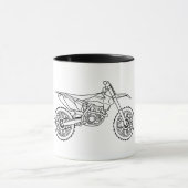Mug KTM Motocross line art (Centre)