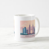 Mug Kuala Lumpur Malaisie Pastel Travel (Devant droit)