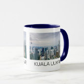 Mug Kuala Lumpur Malaisie Skyline Souvenir Vintage (Devant droit)