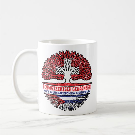 Mug Kuba Kubanisch Schweizer Schweiz Baum Wurzel (Gauche)