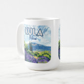Mug Kula Maui Haleakala Hawaii Lavender Retro (Devant gauche)