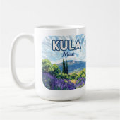 Mug Kula Maui Haleakala Hawaii Lavender Retro (Gauche)