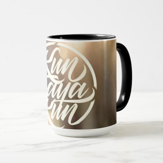 Mug Kun Faya Kun | Modern Arabic Calligraphy Ceramic  (Devant droit)