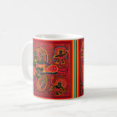 Mug Kuna Indian Stork Apportant design bébé (Devant gauche)