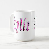 Mug "Kylie" Floral Rose Kylie Nom, (Devant gauche)