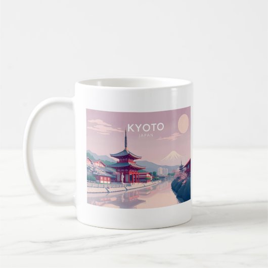 Mug Kyoto Japan Pastel Design Voyage (Gauche)
