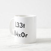 Mug L33t H4x0r, L33t H4x0r (Devant gauche)