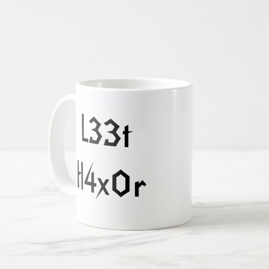 Mug L33t H4x0r, L33t H4x0r (Devant gauche)