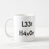 Mug L33t H4x0r, L33t H4x0r (Gauche)