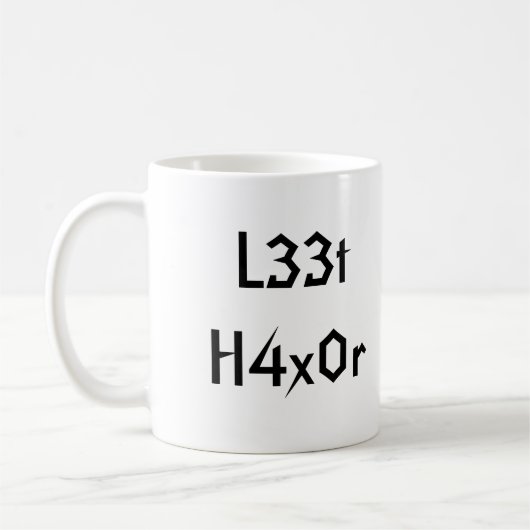 Mug L33t H4x0r, L33t H4x0r (Gauche)