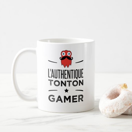 Mug L authentique tonton gamer (Avec donut)