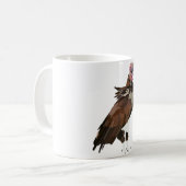 Mug L est pour le Vautour à face de Lappet (Devant gauche)