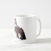 Mug L est pour le Vautour à face de Lappet (Devant droit)