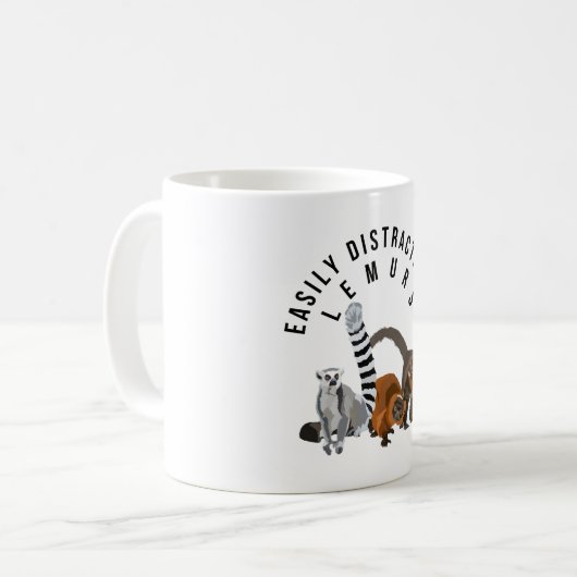 Mug L est pour Lemur (Devant gauche)