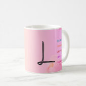 Mug "L" initial (11oz) (Devant droit)