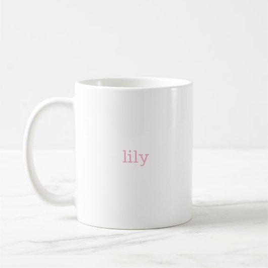 Mug L Monogramme floral initial (Gauche)