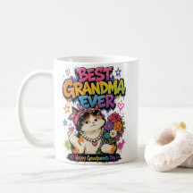 L&S Meilleure Grand-mère Chat Chère Grandparents