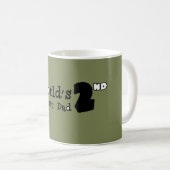 Mug La 2ème plus grande Fête des pères papa du monde (Devant droit)