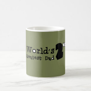 Mug La 2ème plus grande Fête des pères papa du monde