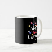 Mug La Abuela Mas Chingona Grandma espagnole Floral (Devant droit)