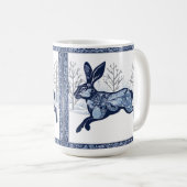 Mug La balade à la mode de Hares Winter (Devant droit)