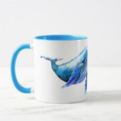 Mug La baleine bleue souhaite le Joyeux Noël (Gauche)