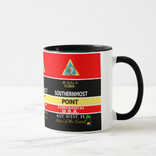Mug La balise Key West de point la plus la plus au sud