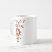 Mug La bande dessinée drôle de cercle de danse (Devant gauche)