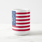 Mug La bannière de Bennington : le 76 drapeau de batai (Centre)