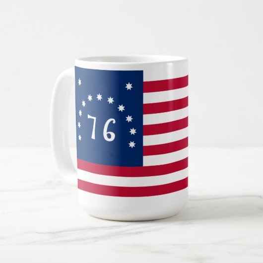 Mug La bannière de Bennington : le 76 drapeau de batai (Devant gauche)