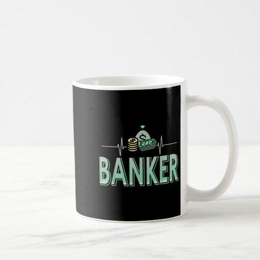 Mug La Banque M'Entraîne L'Argent Est Mon Coeur (Droite)