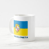 Mug La Barceloneta (drapeau, quartier à Barcelone (Devant gauche)