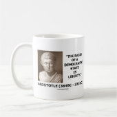 Mug La base d'un état Democratic est citation de (Gauche)
