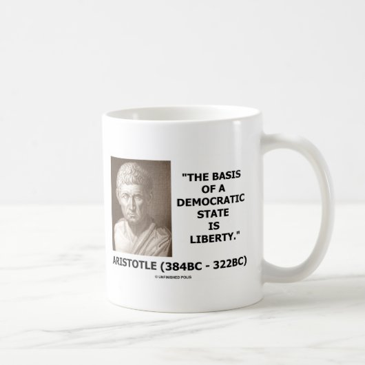 Mug La base d'un état Democratic est citation de (Droite)