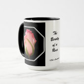 Mug "La beauté d'un rose " (Devant gauche)