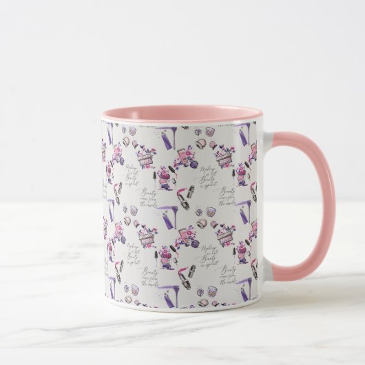 Mug La beauté vient du motif d'intérieur (Droite)