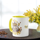 Mug La belle Jaune Funny Moms Day s'améliore avec du c