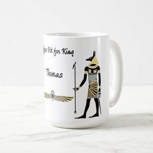 Mug La Bénédiction du Pharaon d'or : Art égyptien anti (Devant droit)