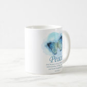 Mug La Bible chrétienne des femmes Verse Papillon :Pai (Devant droit)