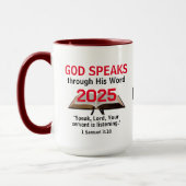Mug La Bible de Dieu chrétien 2025 TOUTE ANNÉE Monogra (Gauche)